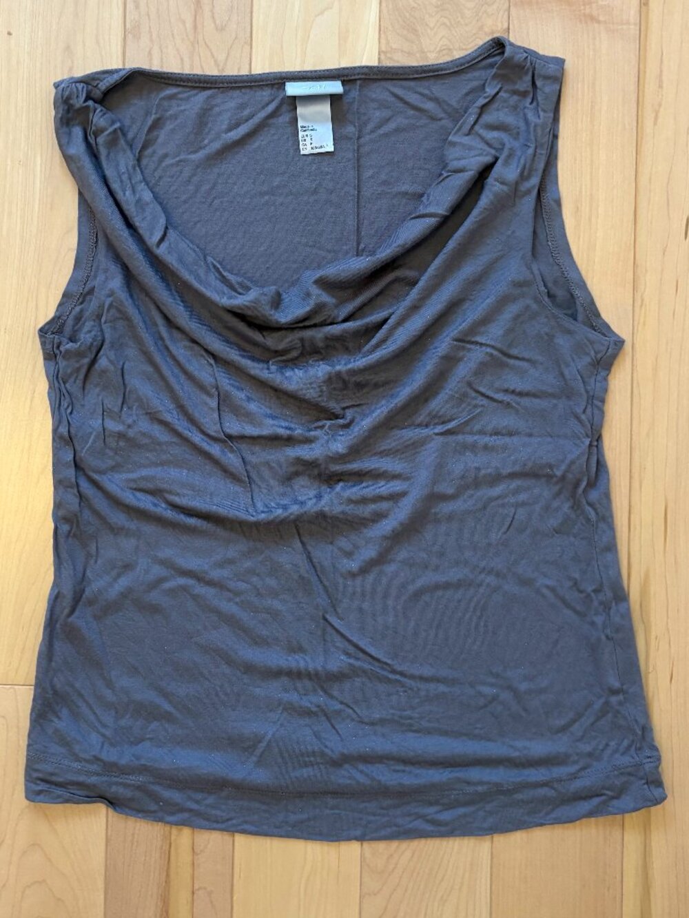 h&m cowl neck tank top